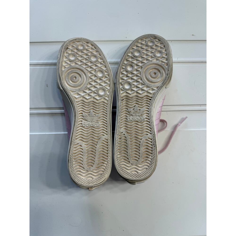 Adidas Womens Sz 7.5 Nizza RF Platform Clear Pink Shimmer White Sneakers Shoes - Picture 6 of 6